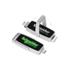 AHLAT GÜMÜŞ 32GB TYPE-C OTG IŞIKLI USB BELLEK