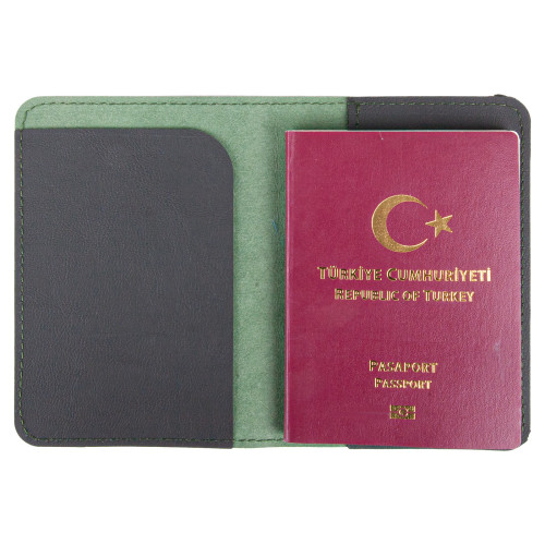 PASAPORTLUK YEŞİL DERİ