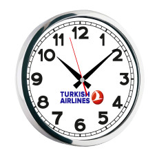 HYDRA081 GÜMÜŞ METAL ÇERÇEVE DUVAR SAATİ(400MM)